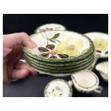 Vintage Blue Ridge Pottery Green Briar Dinnerware Set
