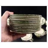Vintage Blue Ridge Pottery Green Briar Dinnerware Set