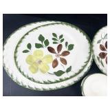 Vintage Blue Ridge Pottery Green Briar Dinnerware Set
