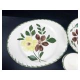 Vintage Blue Ridge Pottery Green Briar Dinnerware Set