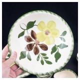 Vintage Blue Ridge Pottery Green Briar Dinnerware Set