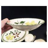 Vintage Blue Ridge Pottery Green Briar Dinnerware Set