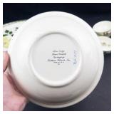 Vintage Blue Ridge Pottery Green Briar Dinnerware Set