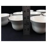 White Ceramic Cup Set (Lot of 12)