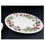 Vintage Blue Ridge Southern Pottery Relish Dish & Platter (Lot of 2)