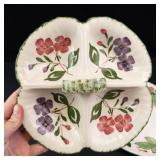 Vintage Blue Ridge Southern Pottery Relish Dish & Platter (Lot of 2)