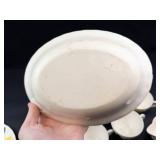 Vintage Blue Ridge Southern Potteries Yellow Nocturne Dinnerware Set (Lot of 15)