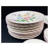 Vintage Blue Ridge Southern Pottery Floral Plates
