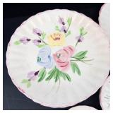 Vintage Blue Ridge Southern Pottery Floral Plates