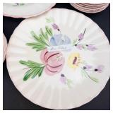 Vintage Blue Ridge Southern Pottery Floral Plates