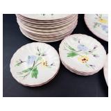 Vintage Blue Ridge Southern Pottery Floral Plates