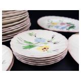 Vintage Blue Ridge Southern Pottery Floral Plates