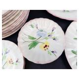 Vintage Blue Ridge Southern Pottery Floral Plates