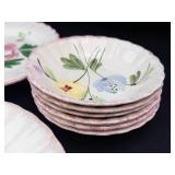 Vintage Blue Ridge Southern Pottery Floral Plates