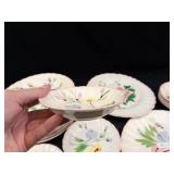 Vintage Blue Ridge Southern Pottery Floral Plates
