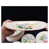 Vintage Blue Ridge Southern Pottery Floral Plates