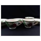Blue Ridge Wild Strawberry Hand-Painted Dish Set Mixed Lot