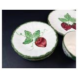 Blue Ridge Wild Strawberry Hand-Painted Dish Set Mixed Lot