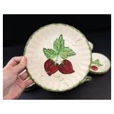 Blue Ridge Wild Strawberry Hand-Painted Dish Set Mixed Lot