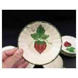 Blue Ridge Wild Strawberry Hand-Painted Dish Set Mixed Lot