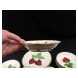 Blue Ridge Wild Strawberry Hand-Painted Dish Set Mixed Lot