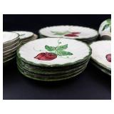 Blue Ridge Wild Strawberry Hand-Painted Dish Set Mixed Lot