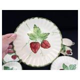 Blue Ridge Wild Strawberry Hand-Painted Dish Set Mixed Lot