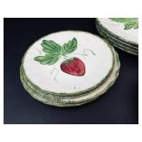 Blue Ridge Wild Strawberry Hand-Painted Dish Set Mixed Lot