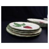 Blue Ridge Wild Strawberry Hand-Painted Dish Set Mixed Lot