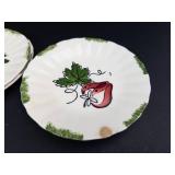 Vintage Blue Ridge Southern Potteries Strawberry Sundae Dishes (Lot of 8)