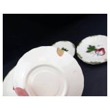 Vintage Blue Ridge Southern Potteries Strawberry Sundae Dishes (Lot of 8)