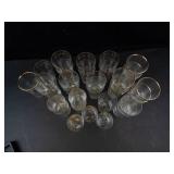 Gold Rim Glass Tumblers