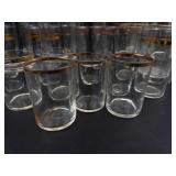 Gold Rim Glass Tumblers