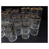 Gold Rim Glass Tumblers