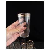 Gold Rim Glass Tumblers