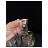 Gold Rim Glass Tumblers