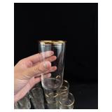 Gold Rim Glass Tumblers