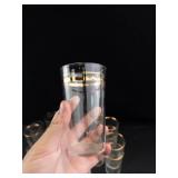 Gold Rim Glass Tumblers
