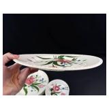 Hand-Painted Floral Porcelain Plates (Lot of 12)