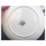 Blue Ridge Hand-Painted Floral Pottery Plates Mixed Lot