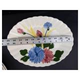 Blue Ridge Hand-Painted Floral Pottery Plates Mixed Lot