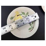 Blue Ridge Hand-Painted Floral Pottery Plates Mixed Lot