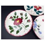Blue Ridge Hand Painted Floral Plates (Lot of 8)