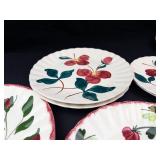 Blue Ridge Hand Painted Floral Plates (Lot of 8)