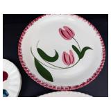 Blue Ridge Hand Painted Floral Plates (Lot of 8)