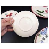 Blue Ridge Hand Painted Floral Plates (Lot of 8)