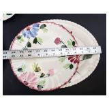 Blue Ridge Hand Painted Floral Plates (Lot of 8)