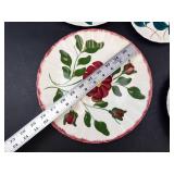 Blue Ridge Hand Painted Floral Plates (Lot of 8)