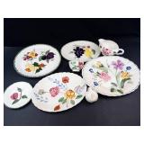 Blue Ridge Hand Painted Pottery Mixed Lot of 9