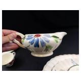 Blue Ridge Hand Painted Pottery Mixed Lot of 9